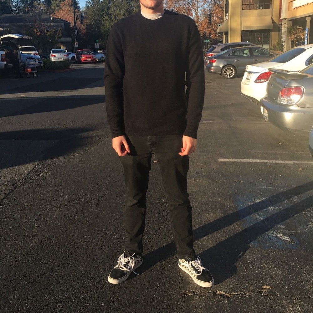 Rag & Bone Black Cashmere Crewneck Sweater (M)